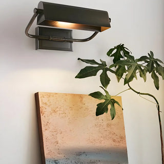Rotating Black Rectangular Industrial Vanity Light Zawala Image - 1