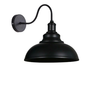 Industrial Black Scalloped Metal Wall Sconce Light Zawala Image - 10