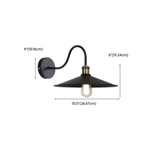 Industrial Black Scalloped Metal Wall Sconce Light Zawala Image - 17