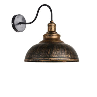 Industrial Black Scalloped Metal Wall Sconce Light Zawala Image - 7