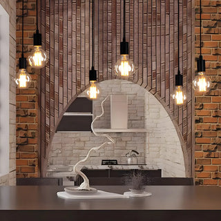 ZOWALA - Industrial Restaurant Spider Swag Edison Bulbs Pendant Light Image - 4