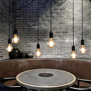 ZOWALA - Industrial Restaurant Spider Swag Edison Bulbs Pendant Light Image - 6
