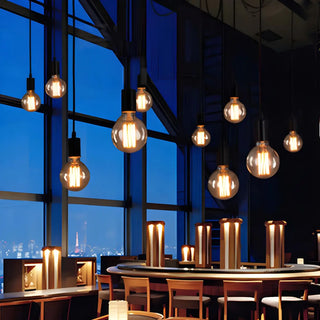 ZOWALA - Industrial Restaurant Spider Swag Edison Bulbs Pendant Light Image - 7