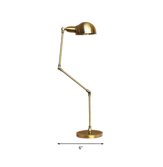 ZOWALA - Industrial Black Swing Arm Dome Desk Lamp #size