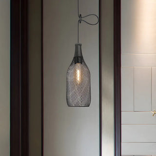 Industrial Wire Mesh Metal Dome Dining Room Pendant Light Zawala Image - 1
