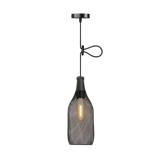 Industrial Wire Mesh Metal Dome Dining Room Pendant Light Zawala Image - 13