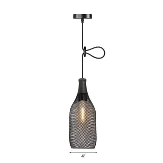 Industrial Wire Mesh Metal Dome Dining Room Pendant Light Zawala Image - 14