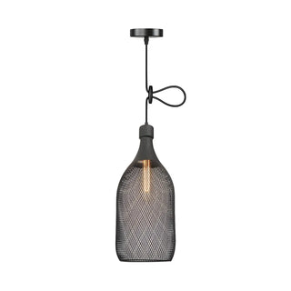 Industrial Wire Mesh Metal Dome Dining Room Pendant Light Zawala Image - 16