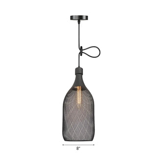 Industrial Wire Mesh Metal Dome Dining Room Pendant Light Zawala Image - 17
