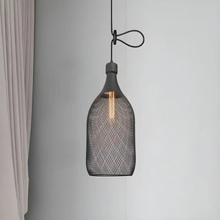 Industrial Wire Mesh Metal Dome Dining Room Pendant Light Zawala Image - 20