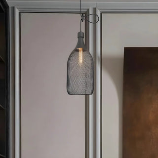 Industrial Wire Mesh Metal Dome Dining Room Pendant Light Zawala Image - 21