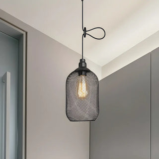 Industrial Wire Mesh Metal Dome Dining Room Pendant Light Zawala Image - 4