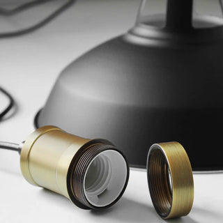 Industrial Brass Metal Round Vaulted Pendant Light Zawala Image - 14