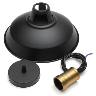 Industrial Brass Metal Round Vaulted Pendant Light Zawala Image - 10