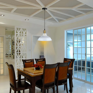 Industrial Brass Metal Round Vaulted Pendant Light Zawala Image - 5