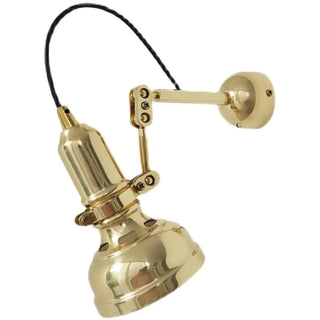 Vintage Flashlight Adjustable Gold LED Vanity Light Zowala Image - 10