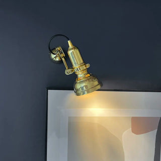 Vintage Flashlight Adjustable Gold LED Vanity Light Zowala Image - 9