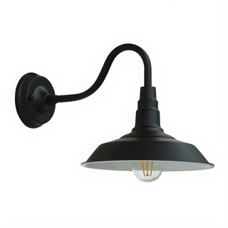 ZOWALA - Industrial Bronze Barn Outdoor Wall Sconce Image - 11