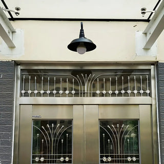 ZOWALA - Industrial Bronze Barn Outdoor Wall Sconce Image - 16