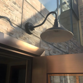 ZOWALA - Industrial Bronze Barn Outdoor Wall Sconce Image - 17