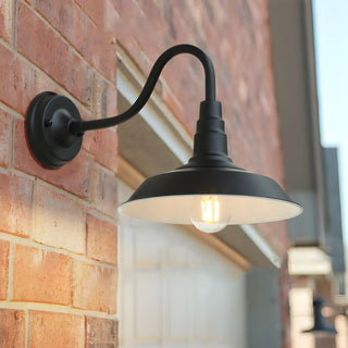 ZOWALA - Industrial Bronze Barn Outdoor Wall Sconce Image - 2