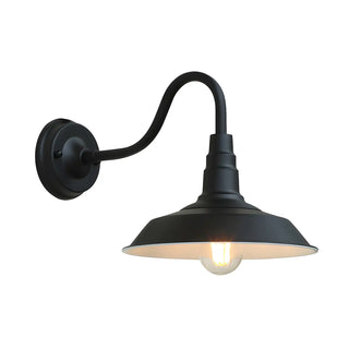 ZOWALA - Industrial Bronze Barn Outdoor Wall Sconce Image - 5