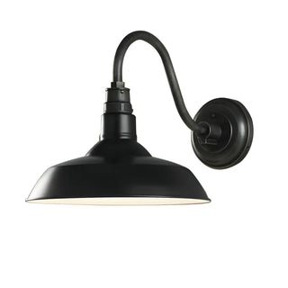 ZOWALA - Industrial Bronze Barn Outdoor Wall Sconce Image - 8