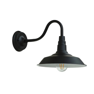ZOWALA - Industrial Bronze Barn Outdoor Wall Sconce Image - 9