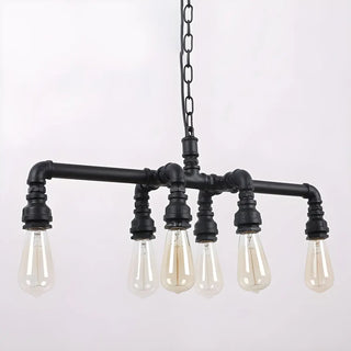 ZOWALA - Industrial Bronze Suspension Bulb Chandelier Image - 3