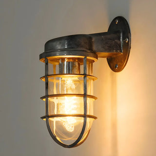 ZOWALA - Industrial Metal Caged Wall Light Image - 3