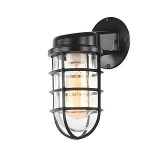 ZOWALA - Industrial Metal Caged Wall Light Image - 5