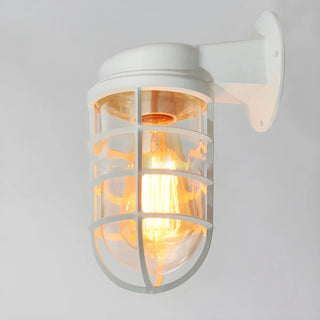ZOWALA - Industrial Metal Caged Wall Light Image - 6