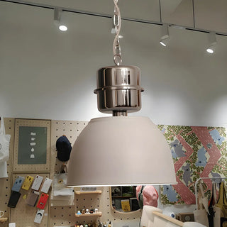 ZOWALA - Industrial Red Metal Dome Restaurant Pendant Light Image - 5