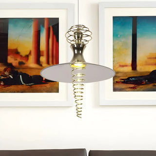 ZOWALA - Modern Spiral Flared Metal Living Room Pendant Light Image - 1