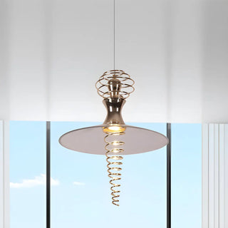 ZOWALA - Modern Spiral Flared Metal Living Room Pendant Light Image - 2
