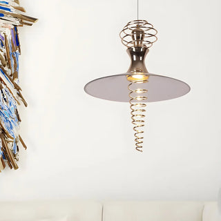 ZOWALA - Modern Spiral Flared Metal Living Room Pendant Light Image - 4