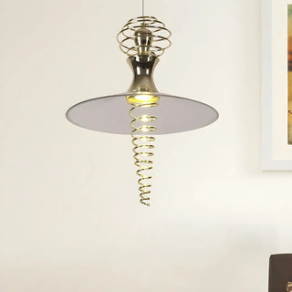 ZOWALA - Modern Spiral Flared Metal Living Room Pendant Light Image - 5