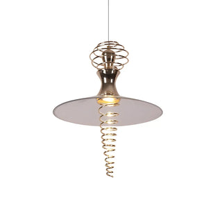 ZOWALA - Modern Spiral Flared Metal Living Room Pendant Light Image - 8