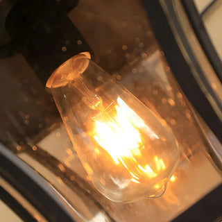 Industrial Black Metal Exterior Wall Lantern Light Zawala Image - 10