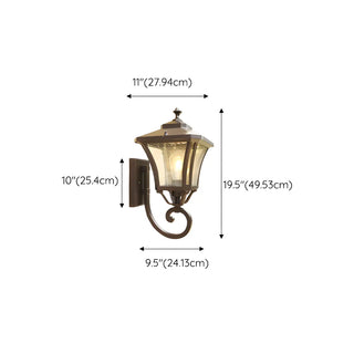 Industrial Black Metal Exterior Wall Lantern Light Zawala Image - 13