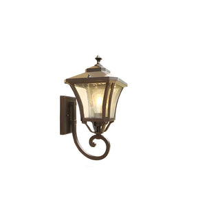 Industrial Black Metal Exterior Wall Lantern Light Zawala Image - 4