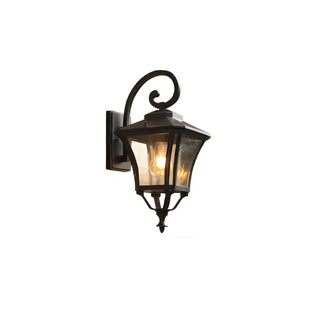 Industrial Black Metal Exterior Wall Lantern Light Zawala Image - 5