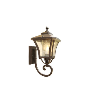 Industrial Black Metal Exterior Wall Lantern Light Zawala Image - 7
