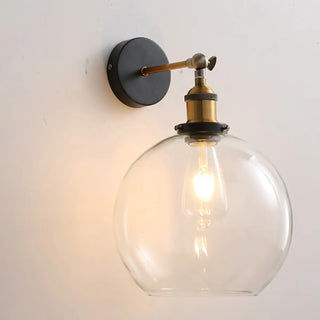 Industrial Clear Glass Shade Black Cone Wall Sconce Zawala Image - 18