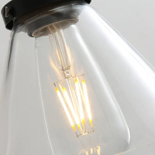 Industrial Clear Glass Shade Black Cone Wall Sconce Zawala Image - 19