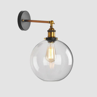Industrial Clear Glass Shade Black Cone Wall Sconce Zawala Image - 8