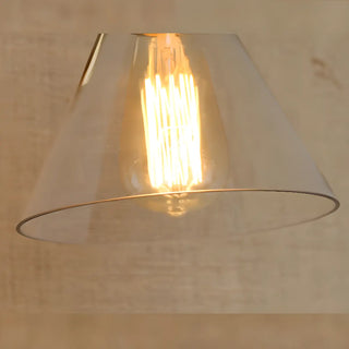 Industrial Clear Glass Shade Chrome Cone Wall Sconce Zawala Image - 21