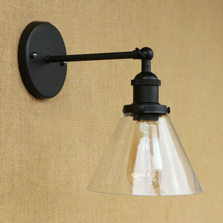 Industrial Clear Glass Cone LED Wall Sconce Light Zawala Image - 14