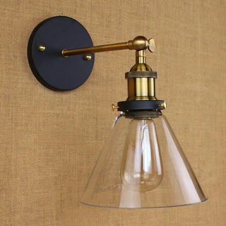 Industrial Clear Glass Cone LED Wall Sconce Light Zawala Image - 16