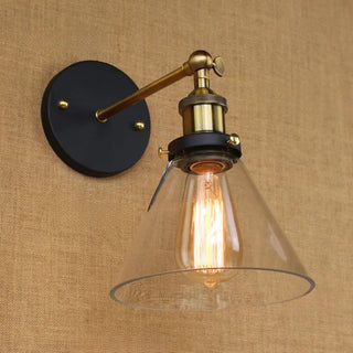 Industrial Clear Glass Cone LED Wall Sconce Light Zawala Image - 17
